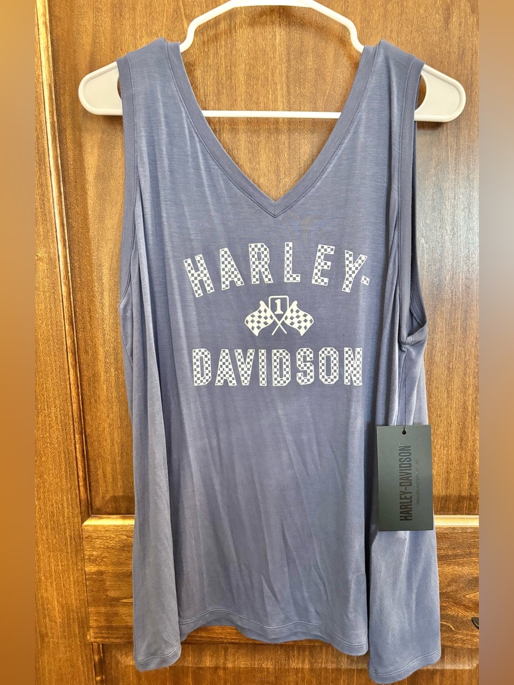 NWT Harley Davidson blue tank top women size XL